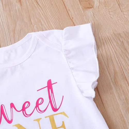Miniatura 6 de Traje de bebé niña de primer cumpleaños para niña traje de cumpleaños para niña traje de bebé dulce un body