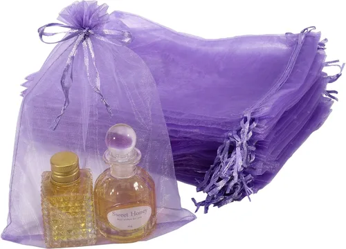 Miniatura 9 de SUNGULF 100 bolsas de organza con cordón de 6 x 9 pulgadas, 6.3 x 8.7 in, regalo fuerte, bolsa de dulces, joyería, fiesta, boda, recuerdo
