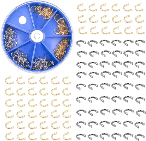 Miniatura 9 de Horquilla giratoria de cambio rápido para cuchillas giratorias, 120 piezas, arnés de pesca para horquillas, arnés de oruga, horquilla de velocidad