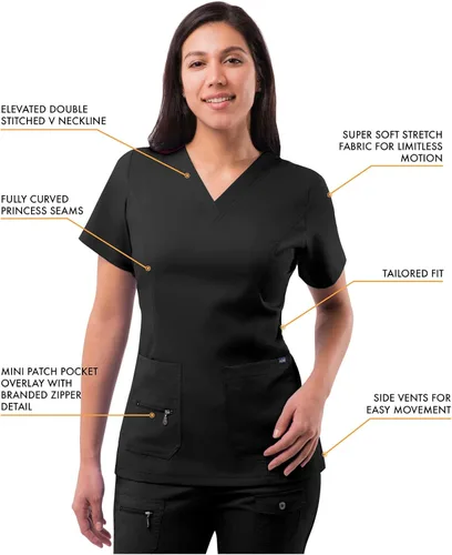 Miniatura 3 de Adar Pro - Ropa quirúrgica para mujer, con cuello en V elevado