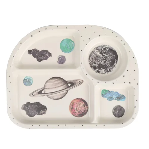 Miniatura 3 de shopwithgreen 7Pcs/Set Juego de vajilla de bambú para niños - Plato, cuenco, taza, cuchara y tenedor para niños, vajilla de dibujos animados, apto