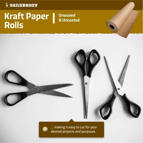 Miniatura 3 de Sandbaggy Rollos de papel kraft de alta resistencia, papel reciclado de 75 libras para envío, embalaje y embalaje, fabricados en Estados Unidos