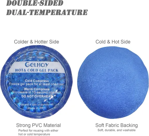 Miniatura 4 de Parches de ojo de hielo para ojos hinchados, almohadilla de parche médico refrescante para ojos de gel, paquete de gel para terapia fría y caliente