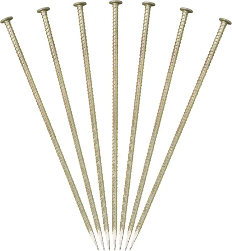 Miniatura 9 de Estacas de barras de refuerzo de 23 pulgadas de largo, anclajes de asfalto de acero galvanizado resistente de 1/2 pulgada de diámetro para golpes