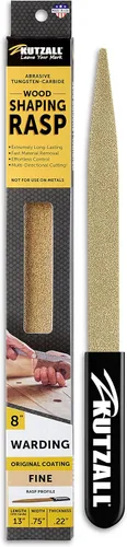 Miniatura 15 de Kutzall Escofina de mano original de 6 pulgadas, gruesa, raspadora de madera utilizada para carpintería y modelado, con mango ergonómico de agarre