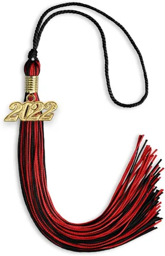 Miniatura 145 de Endea Graduation - Borla de doble color mixto con fecha dorada (negro/dorado antiguo, 2021)