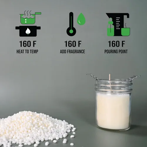 Miniatura 5 de American Soy Organics Pro-Flex Mezcla de Soja - Perlas de Cera de Soja para Hacer Velas - Suministros para Hacer Velas - Mezcla de Cera de Vela Sin