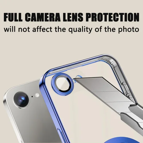 Miniatura 276 de Misscase Funda magnética con purpurina para iPhone 11 compatible con MagSafe, protección completa, delgada, a prueba de golpes, antiarañazos