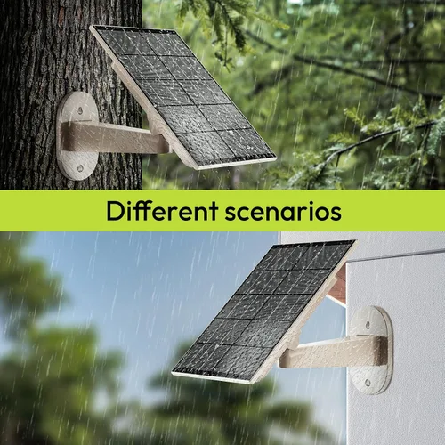 Miniatura 8 de Panel solar de 8W para cámara de sendero con batería recargable de 72Wh incorporada, viene con montaje ajustable de 360°, 6V/12V DC y puerto USB-C