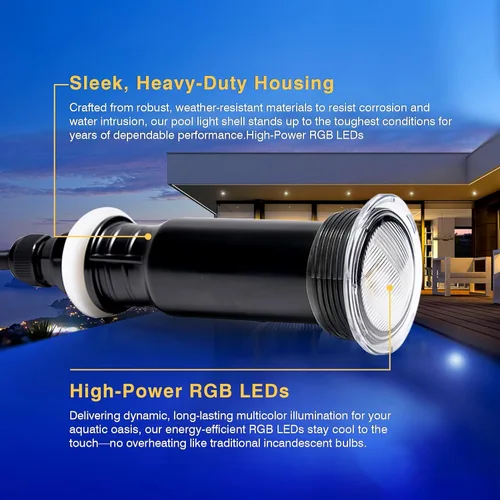 Miniatura 5 de Luces de piscina para piscina enterrada, reemplazo directo para Pentair GloBrite MicroBrite, luz LED de 1.5 pulgadas para piscina y spa, IP68