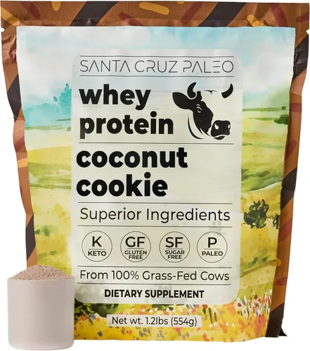 Miniatura 9 de Santa Cruz Paleo Polvo de Proteína de Suero, Sin Sabor, 20 G de Proteína de Suero Aislada Alimentada con Pasto por Porción, Sin Gluten, Apto