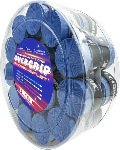 Miniatura 6 de Tacky Overgrips, para tenis, bádminton, pickleball/remo, paquete de 30/60 unidades, agarre antideslizante y absorbente, colorido, cinta de agarre