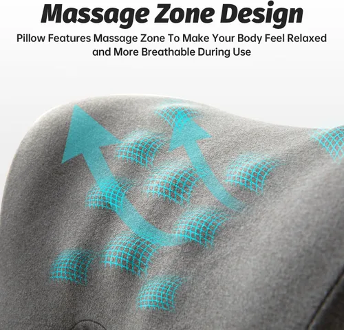 Miniatura 7 de xiaomubiao Almohada de Reposacabezas para Silla de Oficina Almohada de Cuello Espuma Viscoelástica Ergonómica Almohada de Escritorio para Siesta