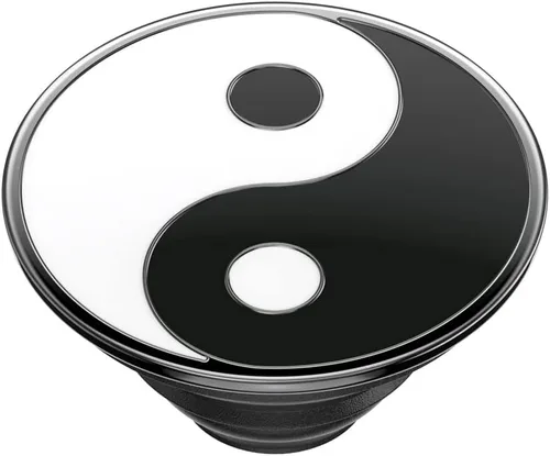 Miniatura 4 de Agarre para teléfono PopSockets con soporte expansible, agarre adhesivo, esmaltado - Yin Yang