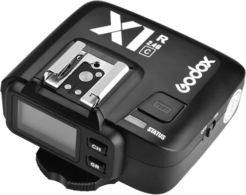 Godox X1R-C E-TTL 2.4G Receptor de disparador remoto inalámbrico de sincronización de alta velocidad compatible con cámara Canon, 1/8000s, 5 grupos