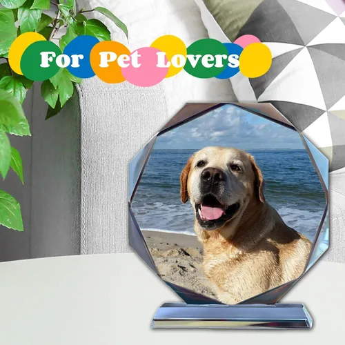 Miniatura 4 de Foto de cristal personalizada, regalos personalizados para el día de la madre, cumpleaños, boda, imágenes y texto personalizables, fotos de vidrio