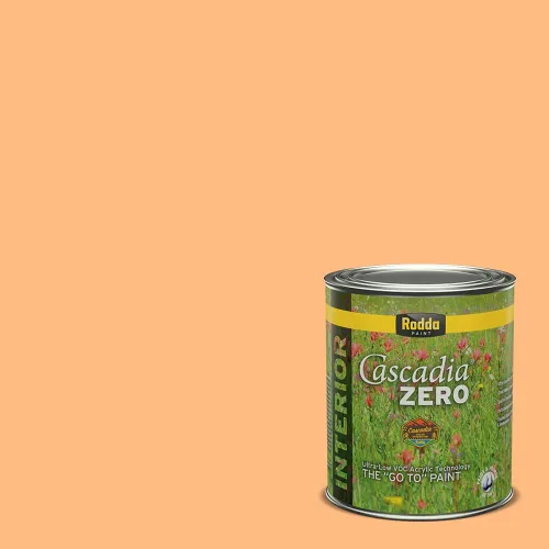 Miniatura 234 de Rodda Paint CASCADIA ZERO - Pintura plana e imprimación para interiores en uno, cuarto de galón, crema de ballet