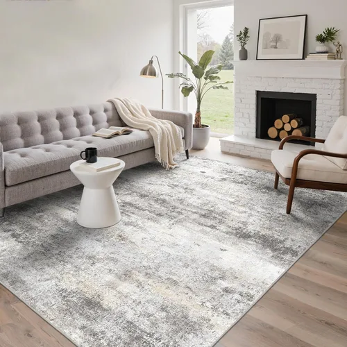 Miniatura 105 de GENIMO Alfombra antideslizante de 2 x 6 pies, lavable para pasillos de cocina, alfombras de cocina modernas abstractas, alfombra ligera de pelo bajo
