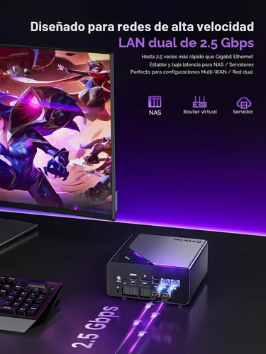 Miniatura 8 de GMKtec K15 AI Mini PC Oculink Intel Ultra 5 125U Procesador 32GB DDR5 512GB SSD, computadora de escritorio AI Boost, 3X M.2 2280 expansión