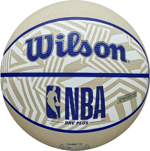 Miniatura 7 de Wilson NBA DRV Plus Dazzle Camo Balón de Baloncesto para Exteriores - Beige/Azul, Talla 7-29.5" Dazzle Camo Beige/Azul