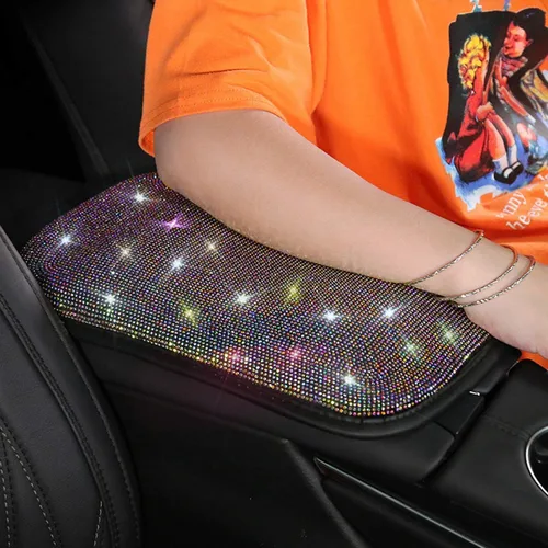Miniatura 4 de Funda para Consola Central de Coche, Almohadillas para Reposabrazos de Consola, Cojín de Reposabrazos de Coche de Cuero PU, Protector de Almohadilla
