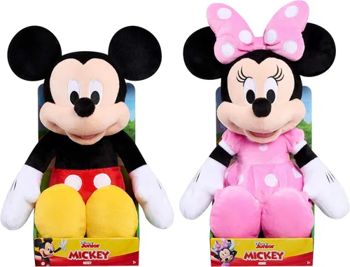 Miniatura 4 de Just Play - Juguete de peluche grande de Minnie Mouse de Disney Junior Mickey Mouse con licencia oficial para niños de 2 años en adelante