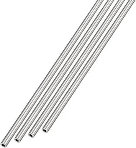 METALLIXITY Tubo de acero inoxidable 304 (0.039 in de diámetro exterior x 0.008 in de pared T x 9.843 in de largo), 4 piezas, tubo recto - para
