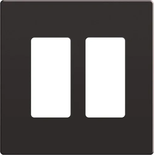 Miniatura 60 de ENERLITES Placas de pared decorativas sin tornillos, cubiertas de tomacorrientes seguras para niños, tamaño de 4 posiciones, 4.68" H x 8.30" L, Negro