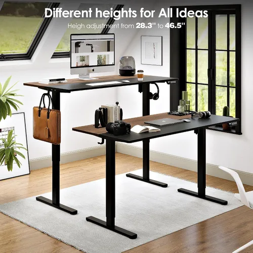 Miniatura 3 de Monomi Escritorio Eléctrico de Altura Ajustable de Pie, 48x24 Pulgadas, Escritorio Ergonómico para Oficina en Casa Sentado/De Pie