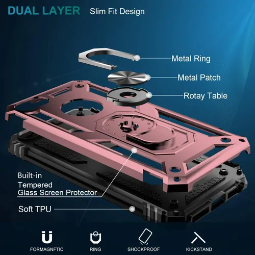 Miniatura 287 de Jeylly Funda para iPhone SE/Funda para iPhone 5S, Exterior de Plástico Duro que Absorbe Golpes + Interior de Silicona de Goma Defensor contra