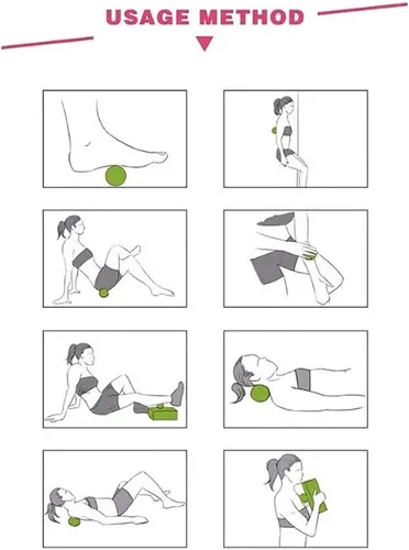 Miniatura 8 de Bola de masaje de cacahuete – Juego de bolas de masaje para después del ejercicio, juego de bolas de masaje de tejido profundo, rodillo muscular