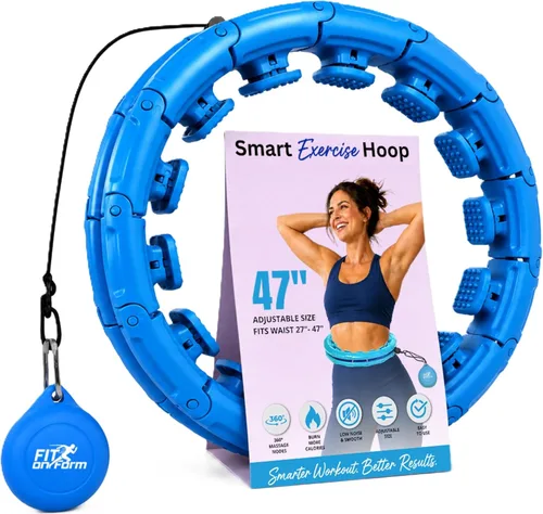 Miniatura 19 de FIT ON FORM Infinity Weighted Hula Hoop for Adults Weight Loss, Smart Exercise Hola Circle Hoop for Women Abs Workout