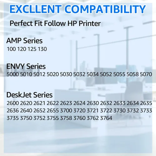 Miniatura 2 de SuperInk Cartucho de tinta remanufacturado 65XL para HP 65 65 XL compatible con HP Envy 5055 5058 5052 DeskJet 3755 2622 2655 2624 3720 3721 3722