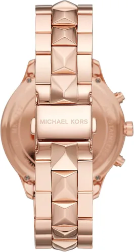 Miniatura 2 de Michael Kors Runway Mercer Reloj de cuarzo para mujer con correa de acero inoxidable, oro rosa, 18 (modelo MK6713), Rosado, L, Cronógrafo