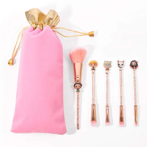 Miniatura 5 de Juego de brochas de maquillaje de anime para cosplay, bolsa de cosméticos de anime, juego de brochas de maquillaje para sombra de ojos, corrector