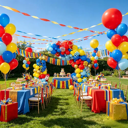 Miniatura 5 de PERPAOL 150 guirnaldas de globos rojos, amarillos y azules, globos de látex metálicos mixtos de confeti para cumpleaños, ducha, carnaval, circo