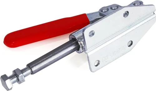 Miniatura 4 de Abrazadera de palanca ajustable, botón de extracción rápida, abrazadera de palanca de acción de empuje de 397 libras, capacidad de 1.181 in, carrera