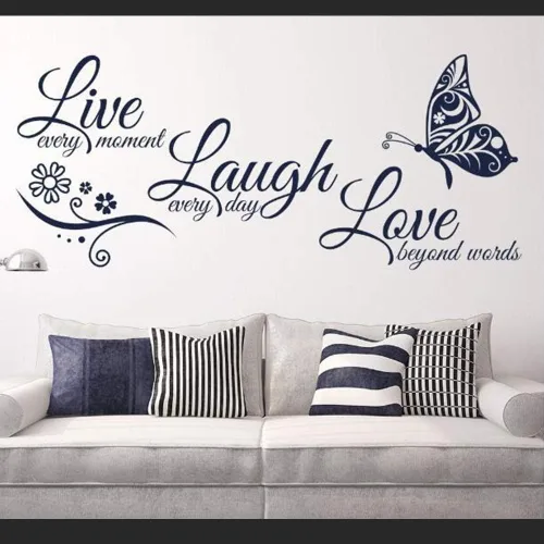 Miniatura 2 de Calcomanías de pared inspiradoras para la familia, adecuadas para habitación de bebé, sala de estar, decoración artística del hogar, tamaño 22.8 x