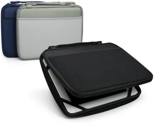 Miniatura 7 de BoxWave Funda compatible con Chuwi HiPad Pro - Maletín rígido, bolsa de mensajero delgada, bolsillos laterales, peltre