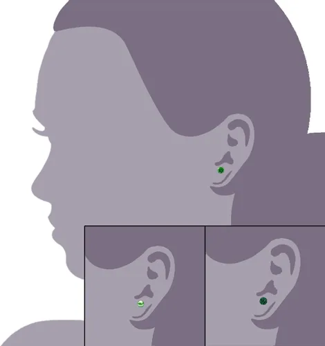 Miniatura 11 de JewelrieShop - Juego de aretes de tuerca de acero inoxidable con circonitas cúbicas y perlas de imitación, 3 pares de 0.236 in