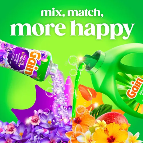 Miniatura 7 de Gain Detergente líquido para ropa, con defensa del olor, aroma fresco de isla, jabón de lavandería para lavadoras HE, 132 onzas líquidas, 100 cargas