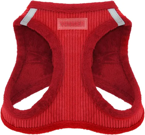 Miniatura 17 de Best Pet Supplies - Arnés para todo clima de malla y felpa, reflectante y antitirones, para perros/gatos pequeños/medianos, cierre de gancho y felpa