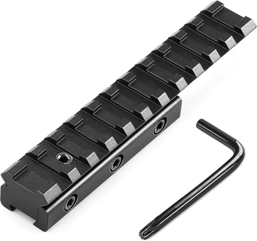 Bontok 11mm Dovetail to 21mm Upgraded Build-in Locking Screws Picatinny Rail Low Profile Scope Mount Converter Base 3/8" to 7/8" Converter