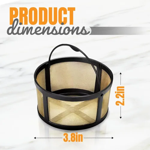 Miniatura 4 de Cesta de filtro reutilizable de 8 a 12 tazas con parte inferior de malla, se adapta a la máquina Keurig K-Duo Essentials y K Duo Brewers - Filtro