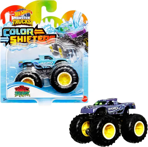 Miniatura 4 de Hot Wheels Monster Trucks - Surtido de juguetes de coche con cambio de color, 3 años