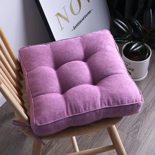 Miniatura 4 de Cojín redondo suave para silla, cojín acolchado antideslizante, cojines de asiento suaves y cómodos para sillas de cocina, comedor y oficina