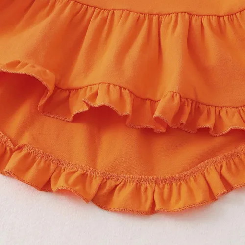 Miniatura 34 de Kucnuzki Conjunto de ropa para bebé niña pequeña, camisa de manga con volantes, pantalón floral, ropa de otoño e invierno para niña