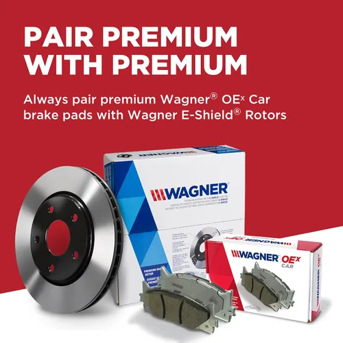 Miniatura 7 de Wagner Brake OEX OEX817 Juego de pastillas de freno de disco de cerámica premium