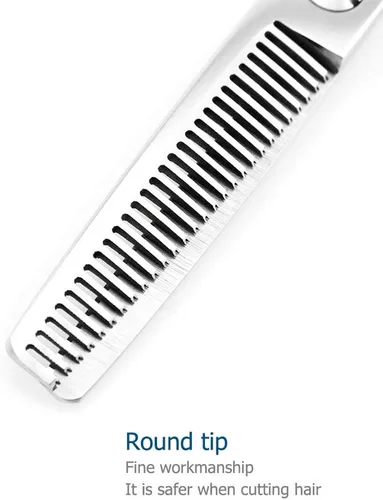 Miniatura 5 de Tijeras para Adelgazar el Cabello para Zurdos de 5.5 Pulgadas, Tijeras de Peluquero para Zurdos, Tijeras para Adelgazar el Cabello para Zurdos