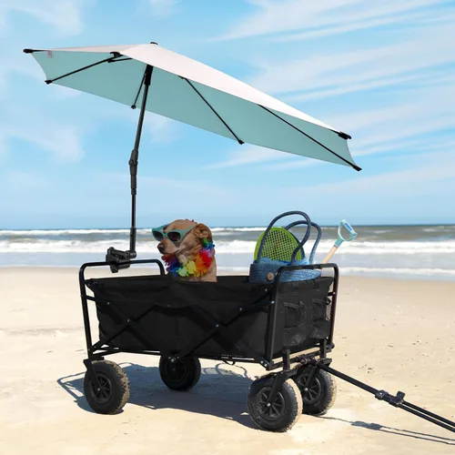 Miniatura 9 de G4Free Sombrilla ajustable UPF 50+ XL con abrazadera universal, protección UV, sombrilla para silla de playa, cochecito, silla de ruedas, carrito